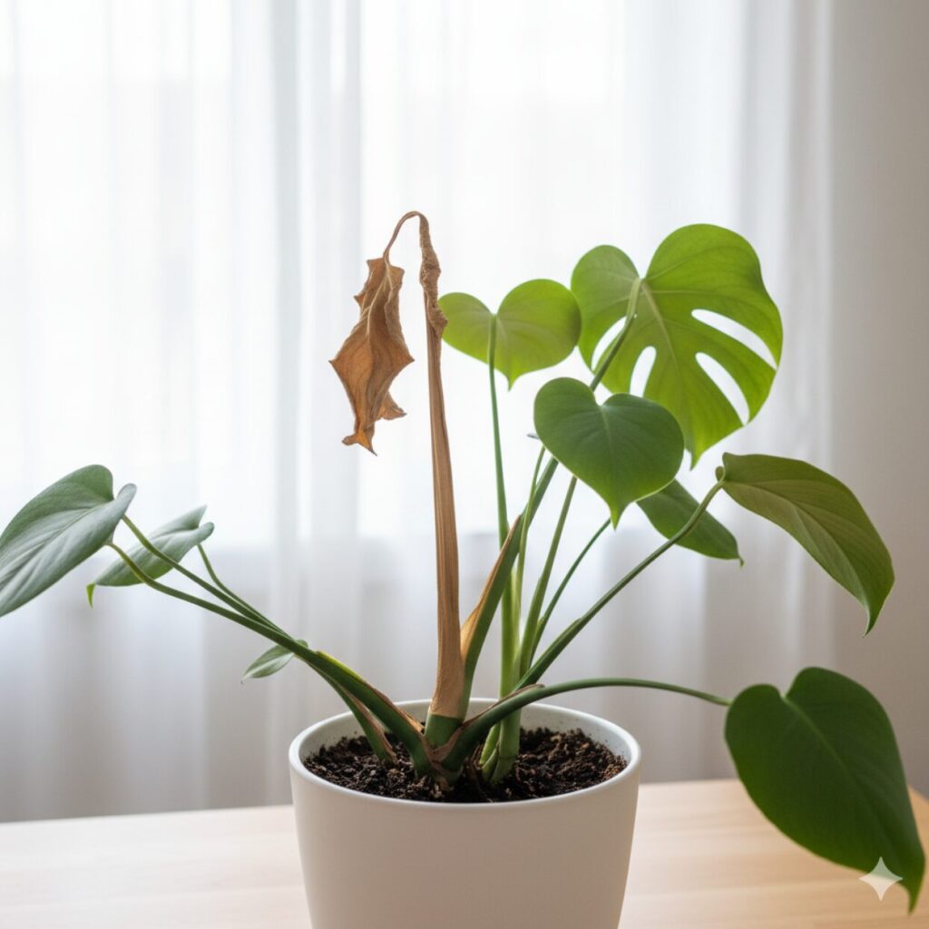 モンステラ 枯れた茎は復活できるのか？