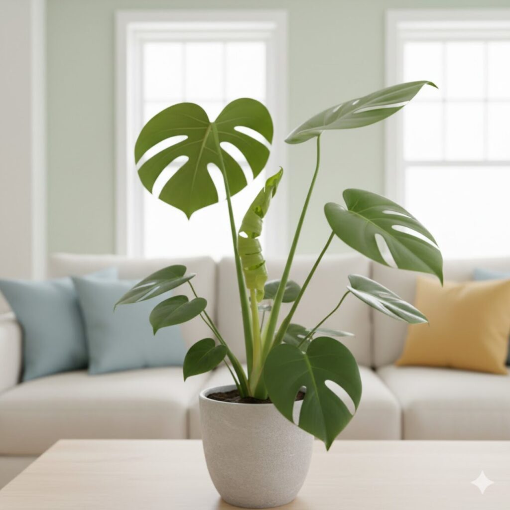 モンステラの新芽が開かない原因と症状