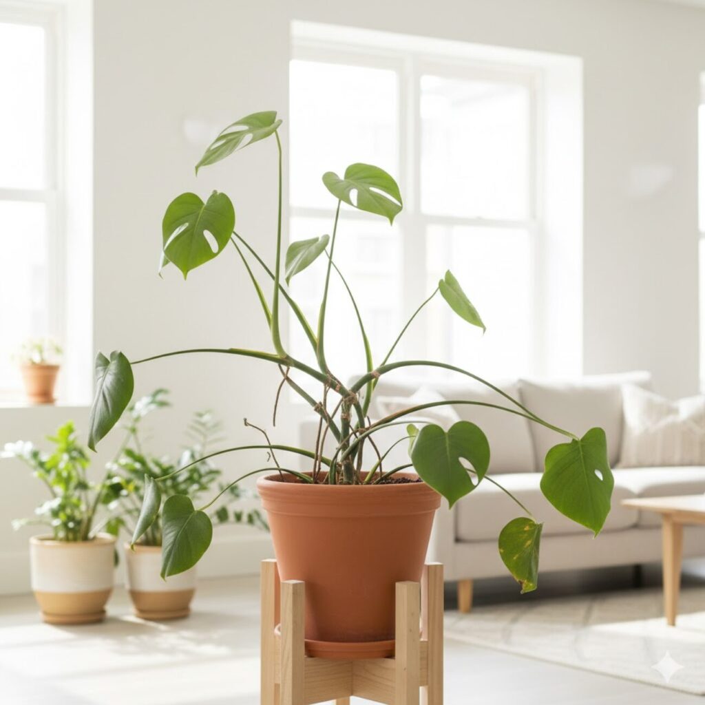 モンステラが徒長した時の仕立て直しの基本知識