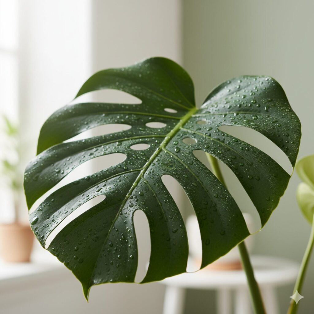 モンステラ 効果が変わる正しい葉水のやり方