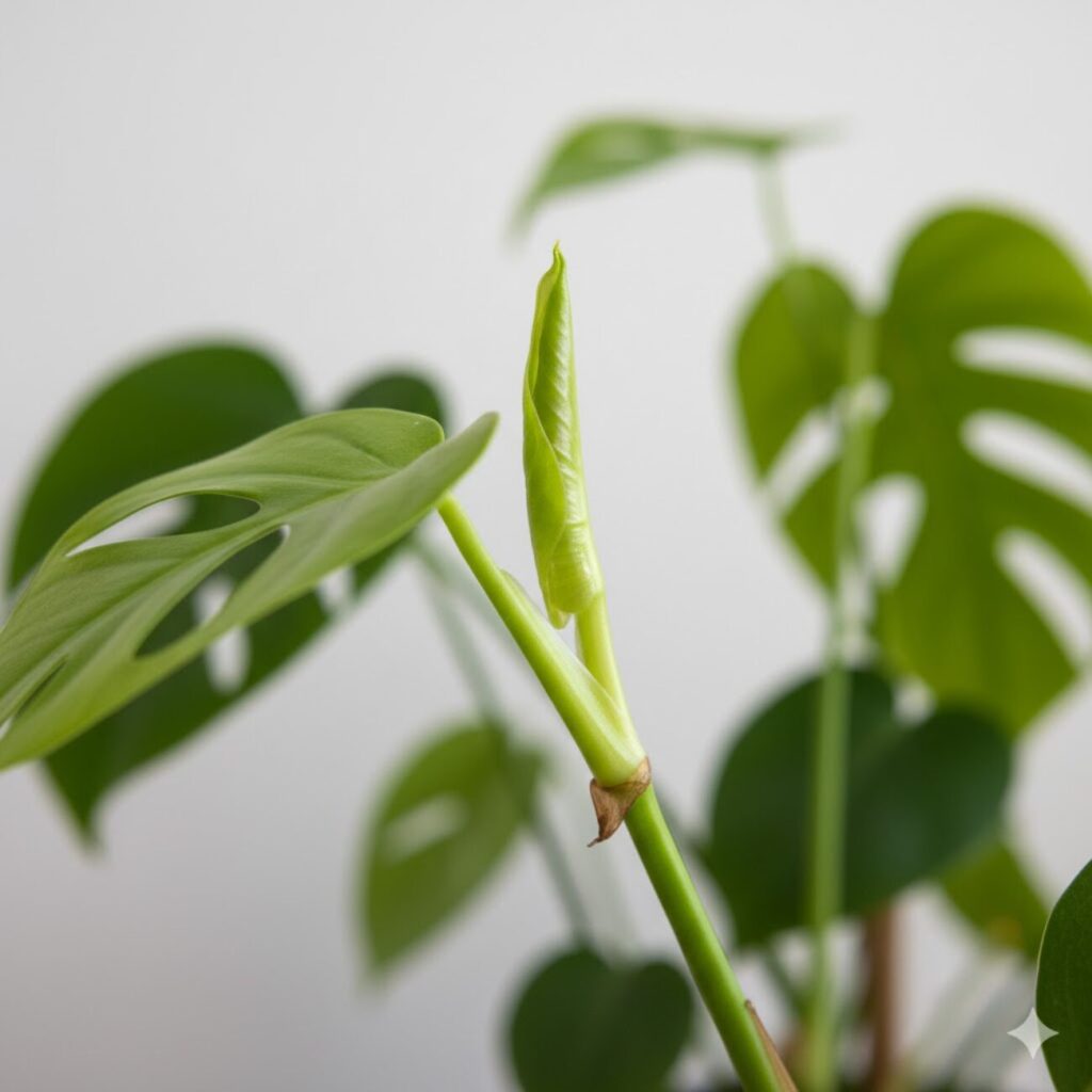 モンステラ ヒメモンステラの新芽はどこから?