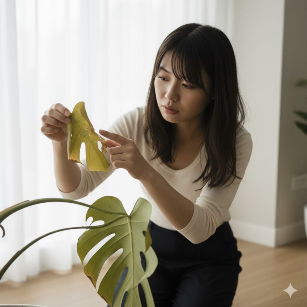 モンステラの元気がないサインを見抜く