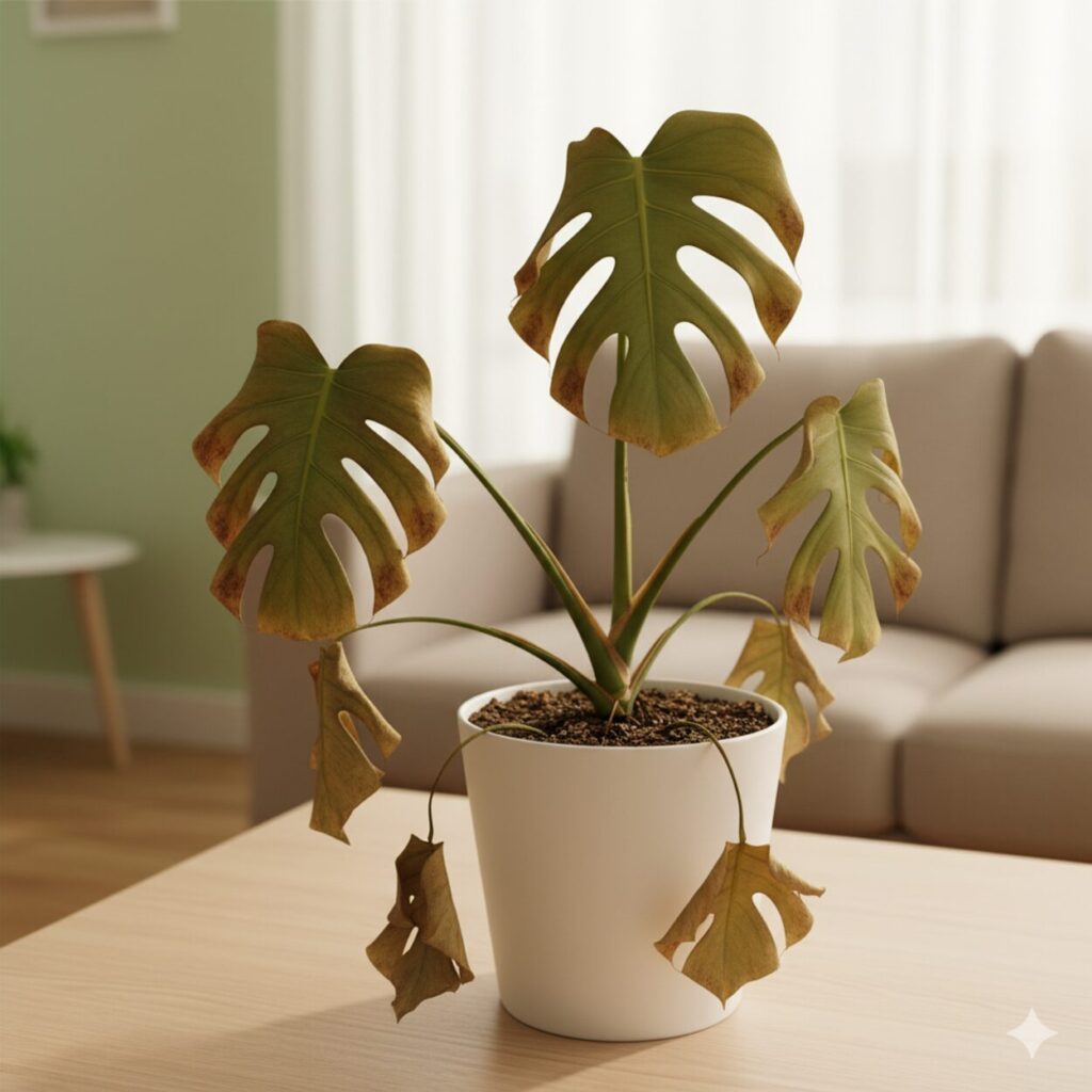 モンステラ 見逃せないモンステラの水不足の症状