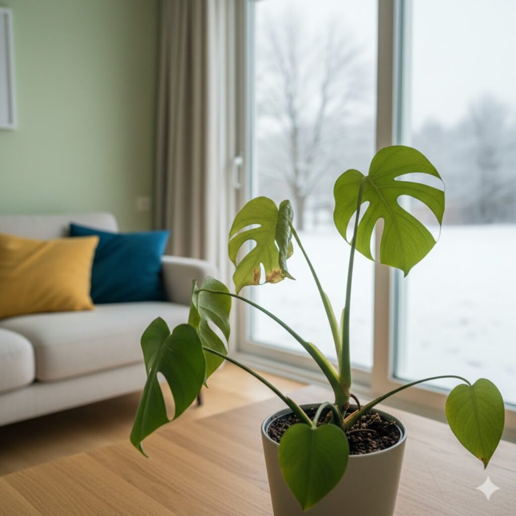 モンステラ 新芽が枯れる原因は寒さ?