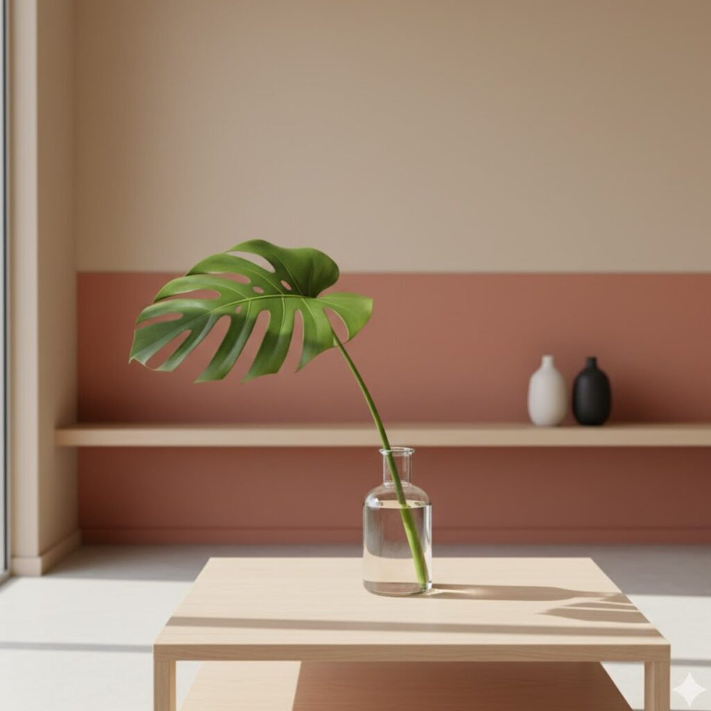 モンステラの水差しは葉だけで発根する?正しい育て方