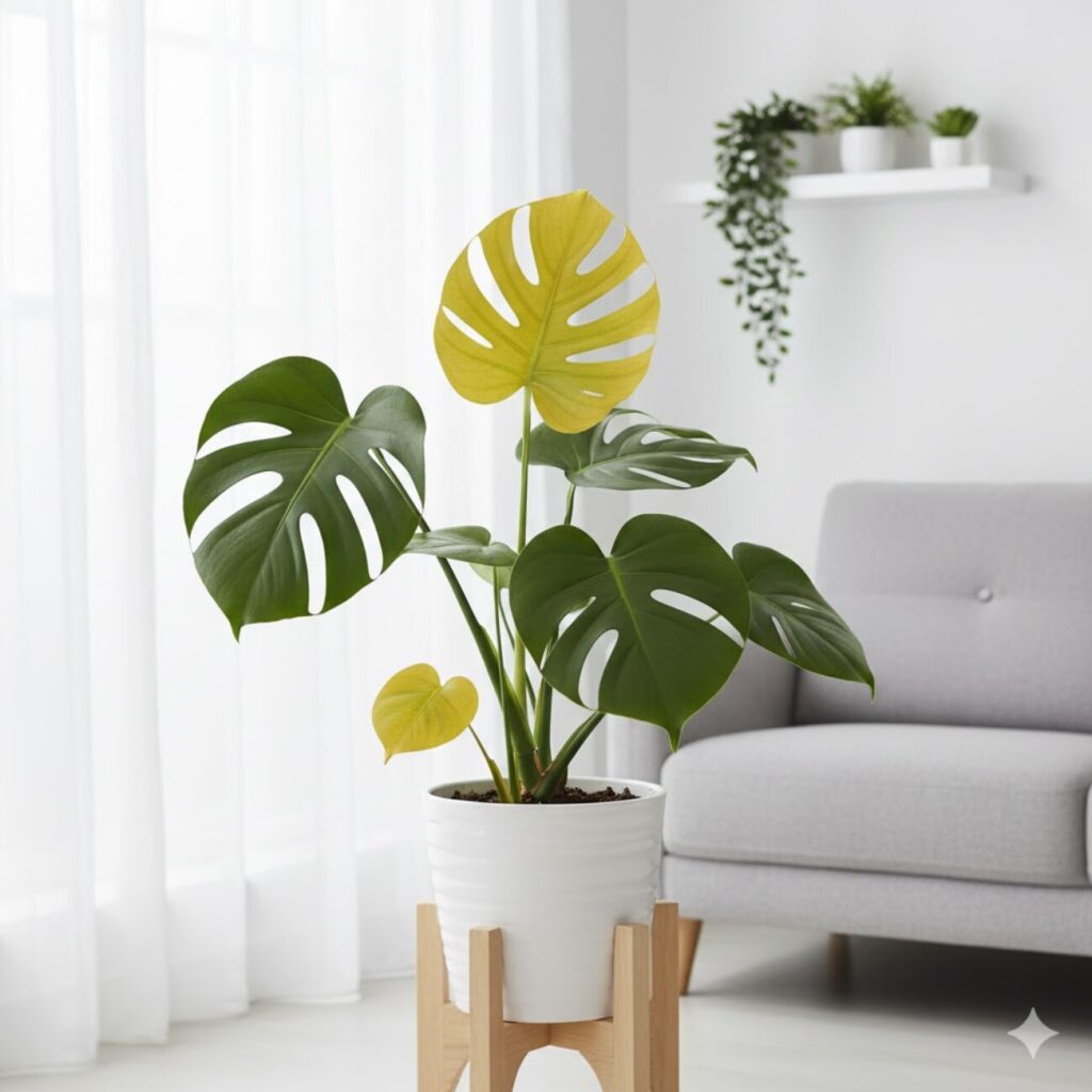 モンステラの黄色くなった葉はどうするべき?復活させる対処法