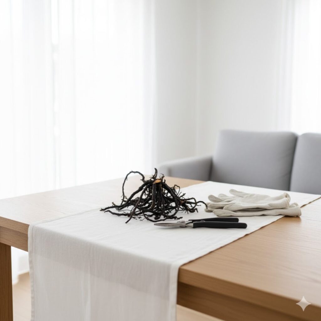 モンステラ 黒い気根は切るべき?正しい処理