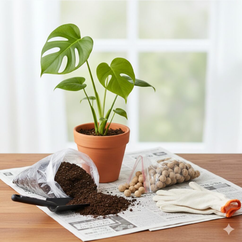 モンステラ 初心者でも簡単な支柱の立て方のコツ