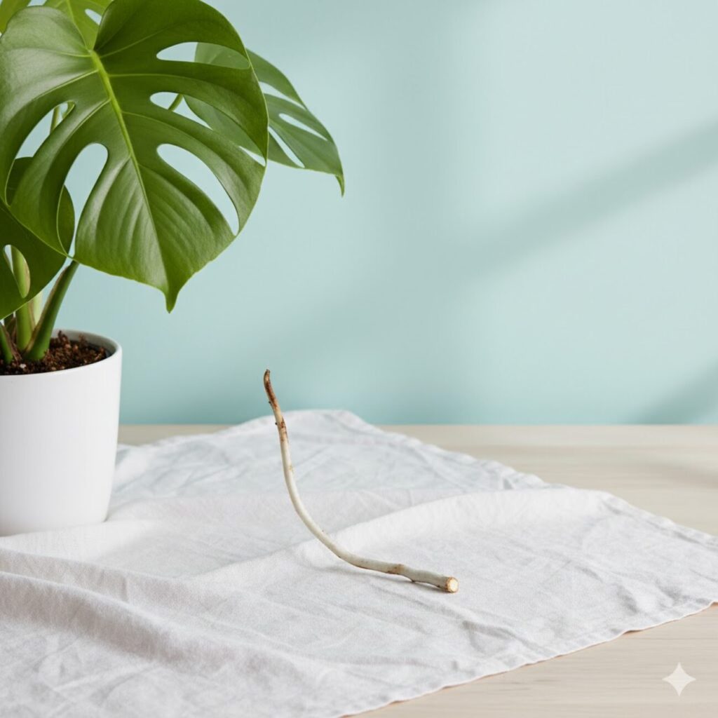 モンステラ 誤って気根を切ってしまった時の影響