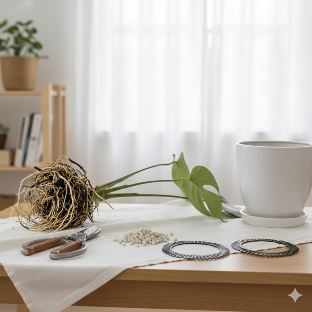 モンステラ 植え替えに失敗しないためのポイント