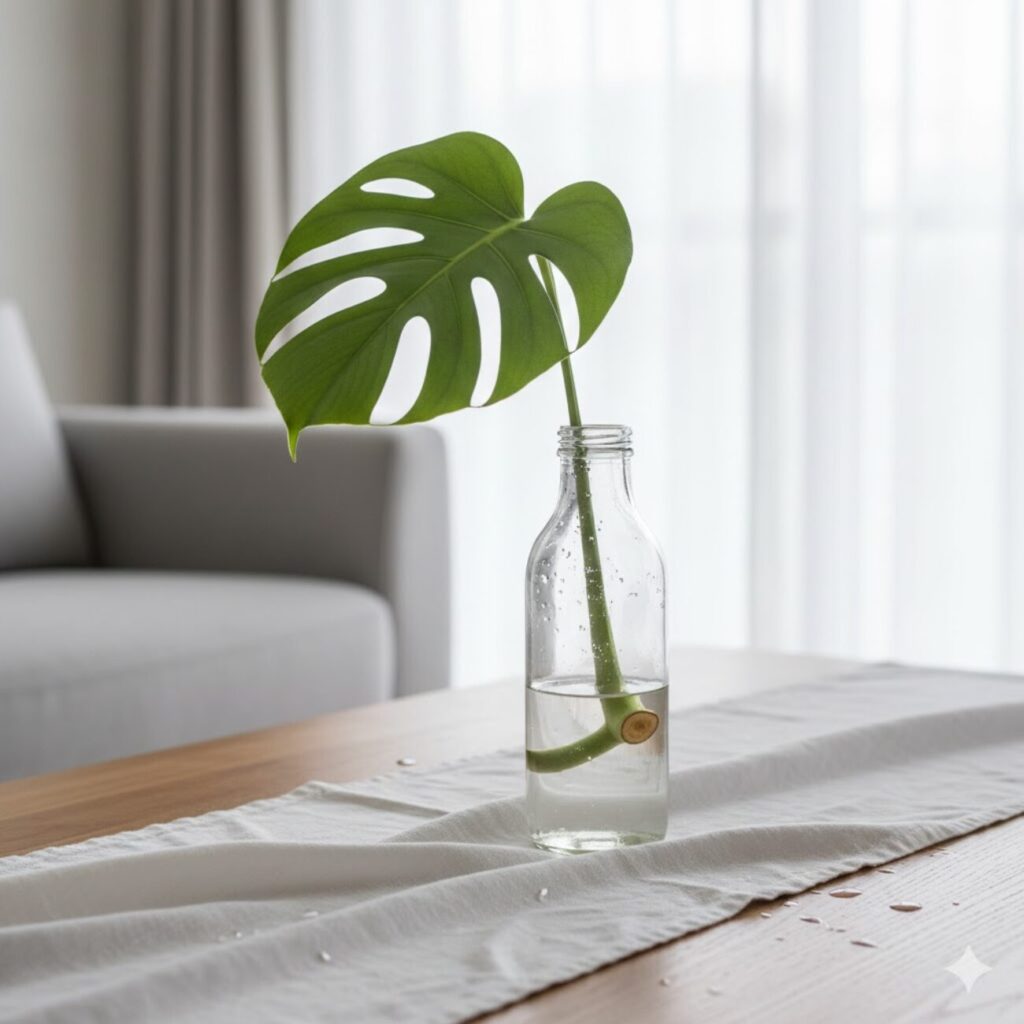 モンステラの水差しで根が出ない・発根しない時の対策