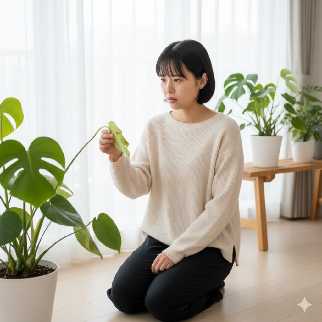 モンステラ 新芽がふにゃふにゃになる理由