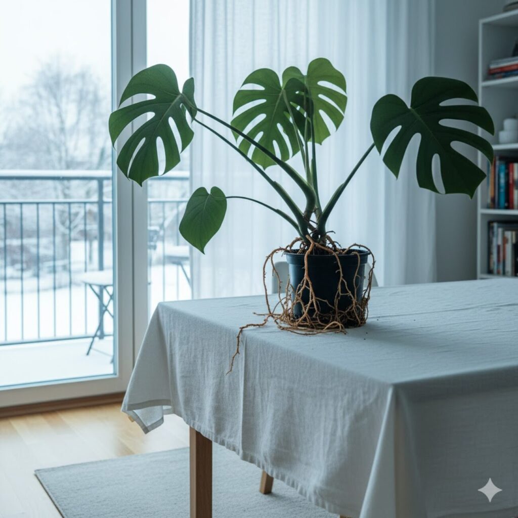 モンステラは冬に植え替えてもいい?