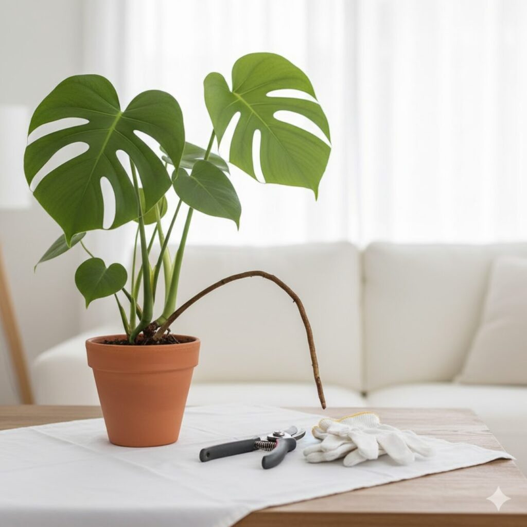 モンステラ 気根が折れた時のダメージとケア