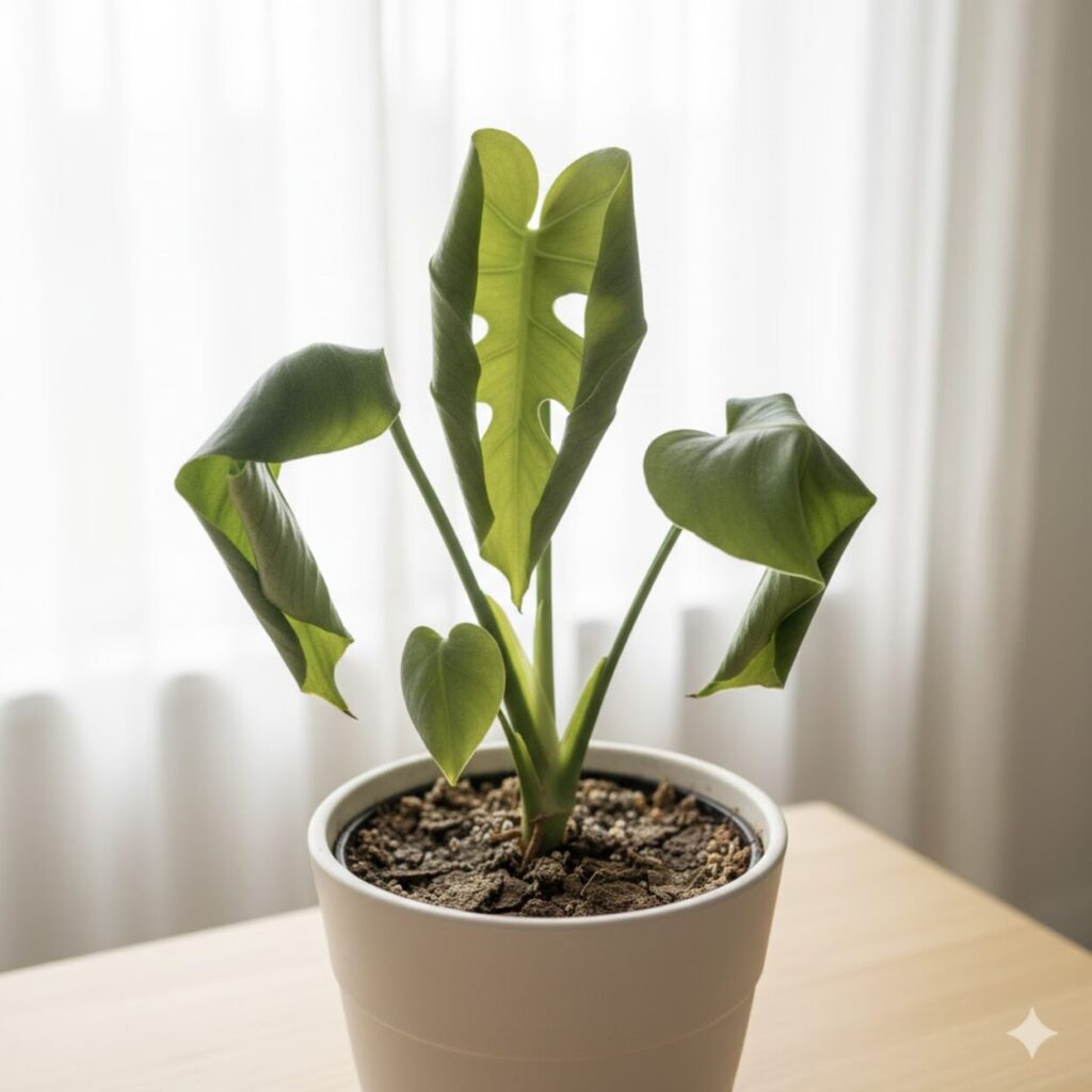 モンステラ 水不足だと分かるサインは?水やりの基本