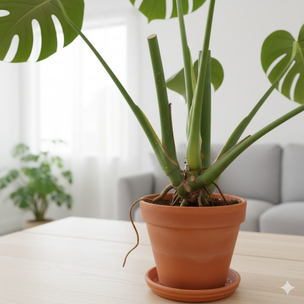 モンステラ 切ったところから新芽は出る?