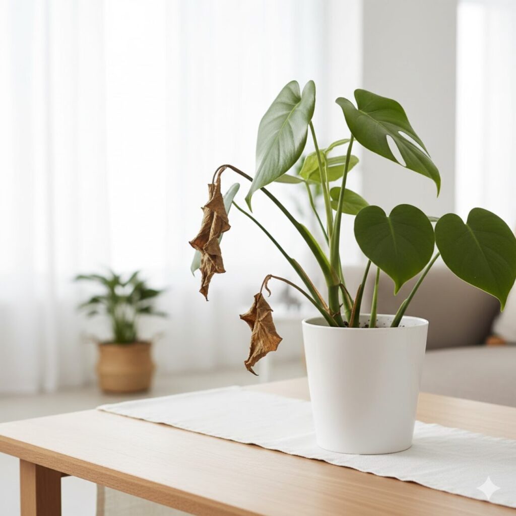 モンステラ 新芽が枯れた場合の対応
