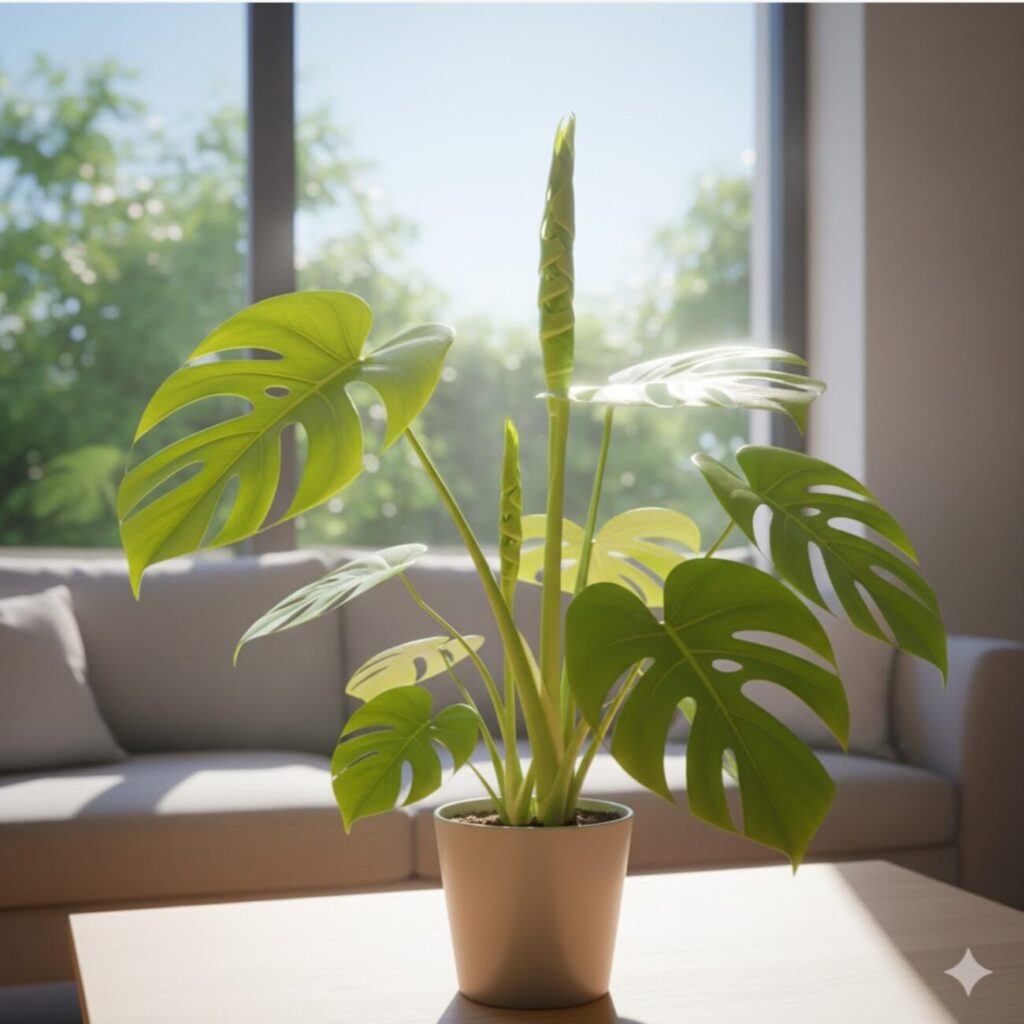 モンステラ 新芽が出る時期は春から夏