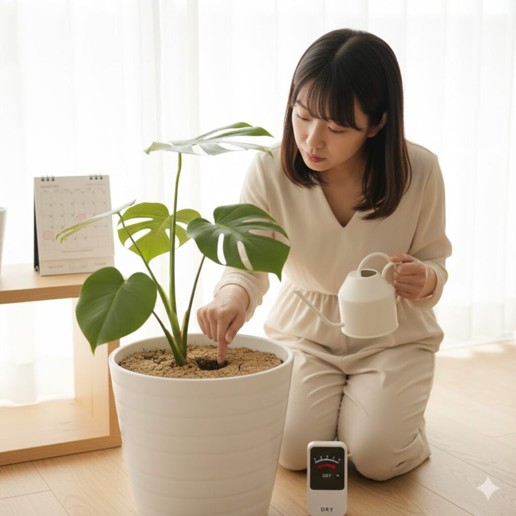 モンステラ 水やりサインと頻度の目安