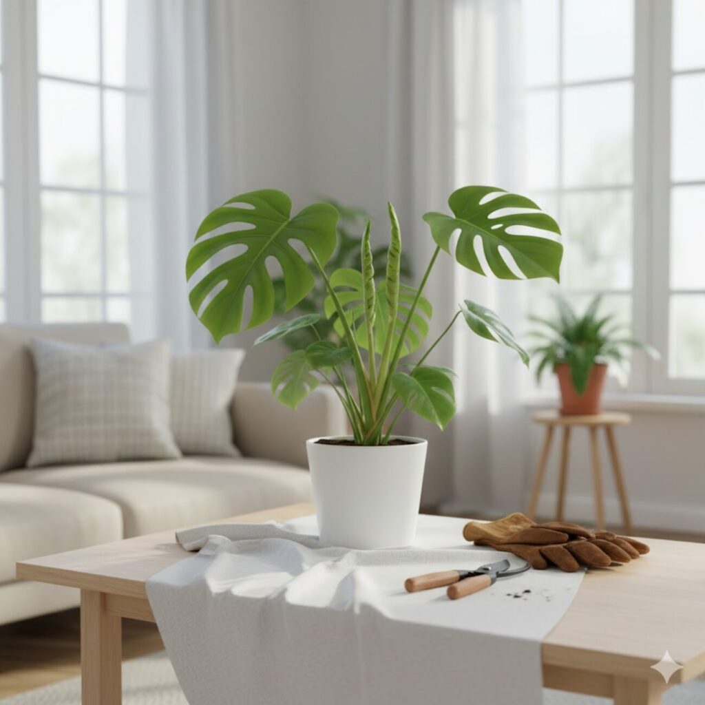 モンステラ 新芽が出たら剪定するべき?