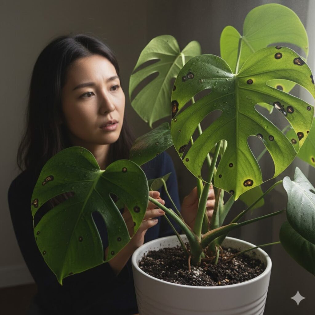 モンステラ 葉水のやりすぎが招くトラブル