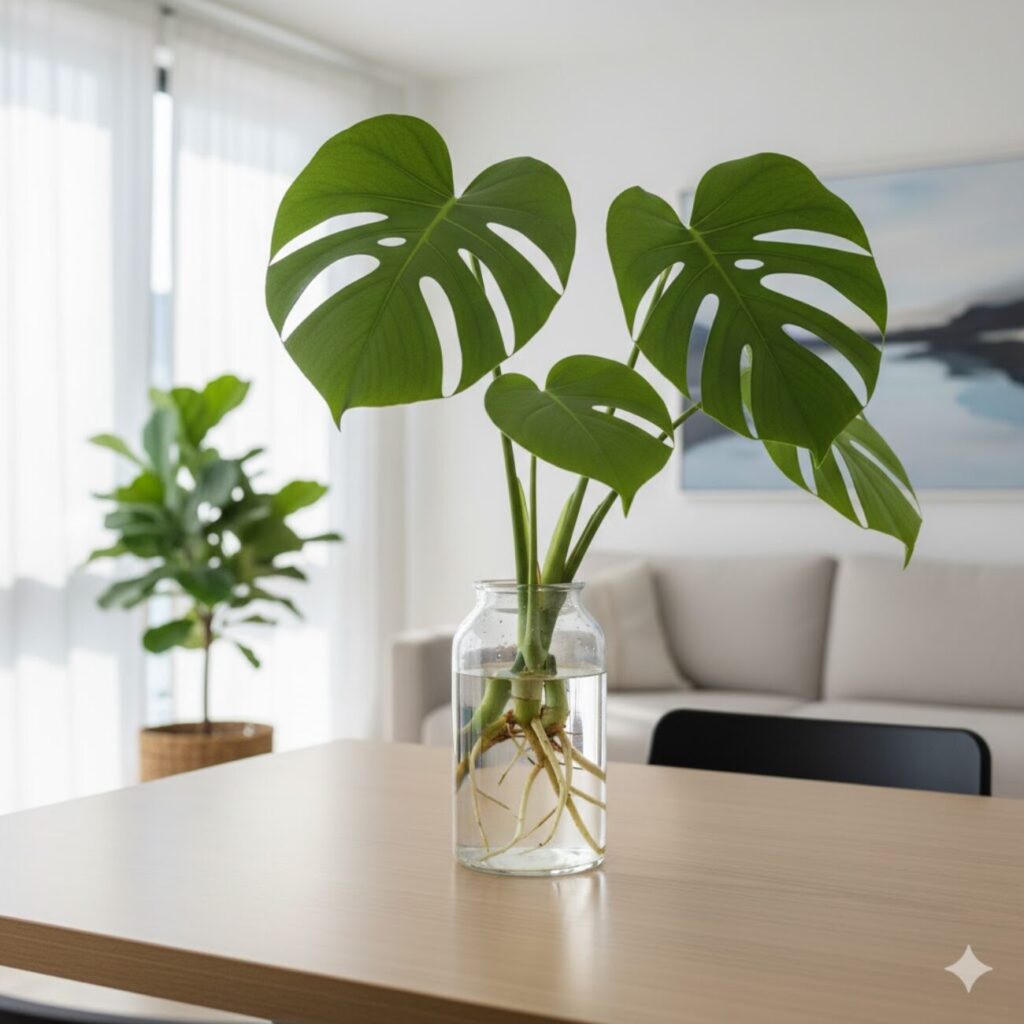 モンステラ 水差しのまま育てるコツ