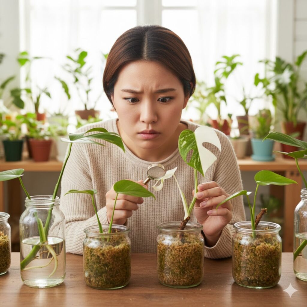 モンステラ　カット苗から育てるのは難しい？