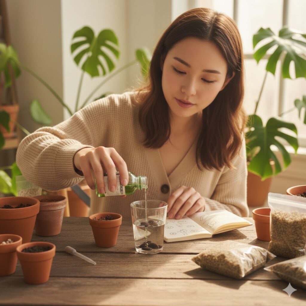 モンステラ　メネデールを使った発芽率を上げる方法