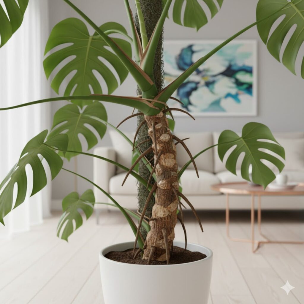 モンステラ 木質化とは茎が硬くなる現象