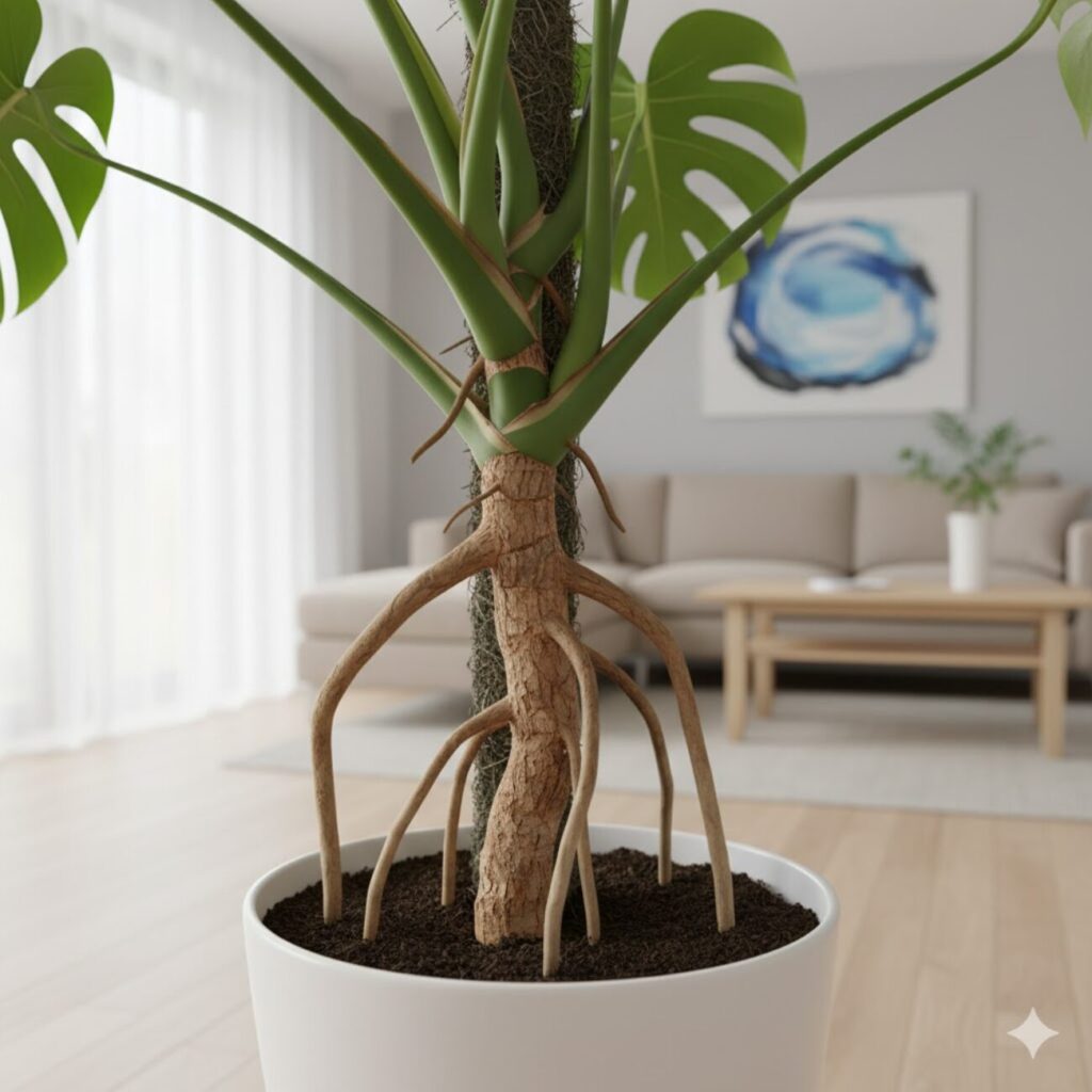 モンステラの木質化とは?木質化させる際の育て方