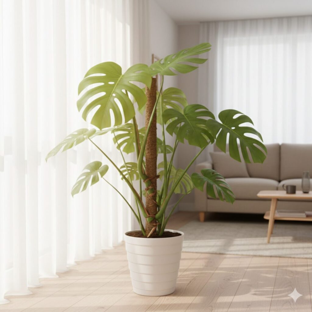 モンステラ 木質化させるには?木質化させる方法とコツ