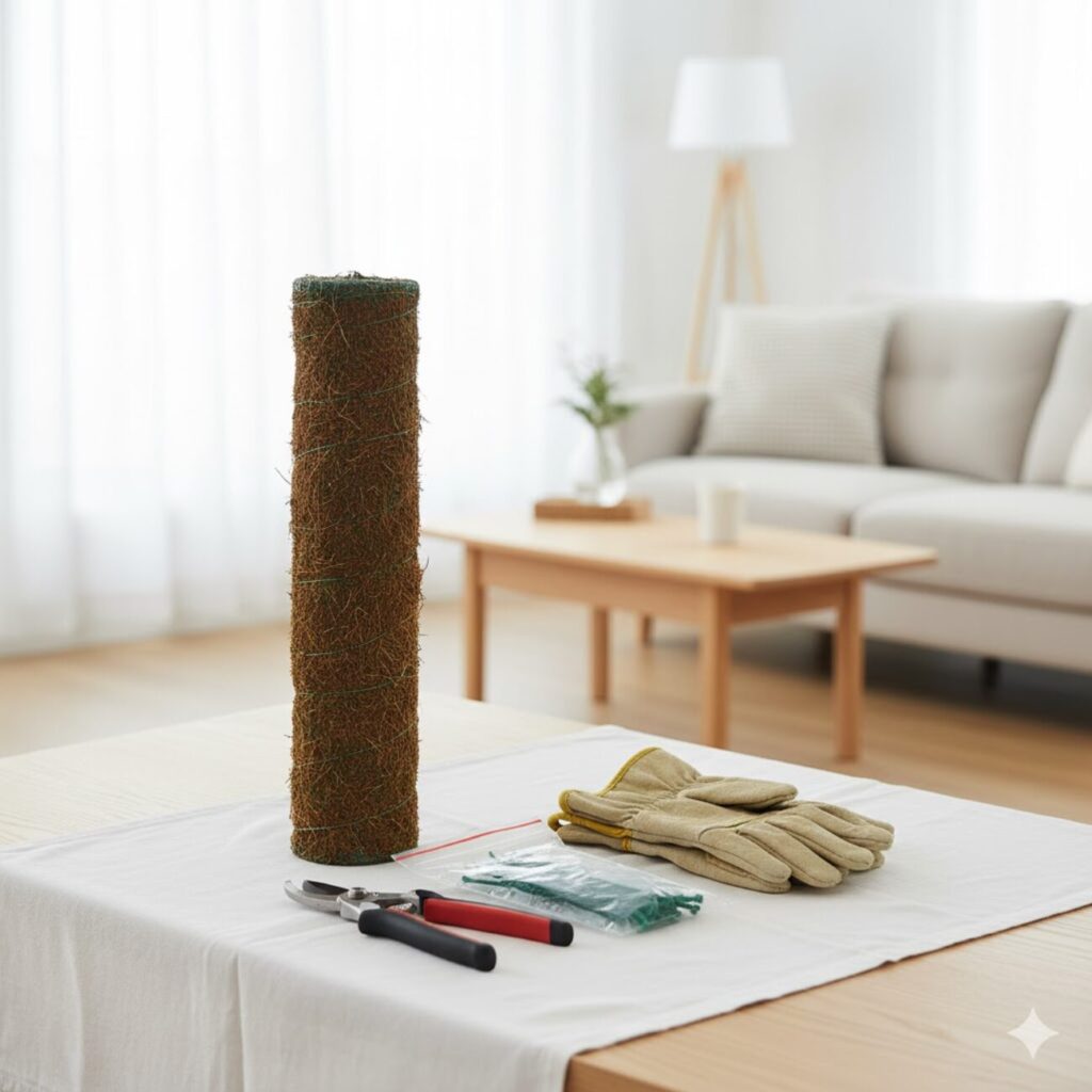 モンステラ 幹立ちの作り方と支柱の活用