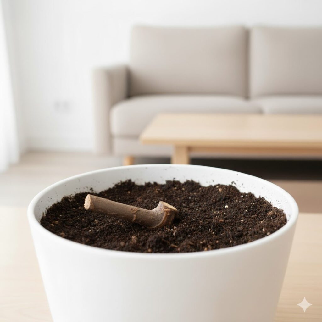 モンステラ 木質化した茎を使った茎伏せ