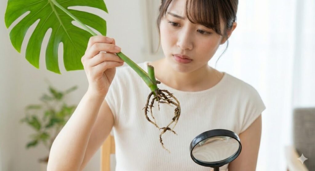 モンステラの根腐れのサインは？