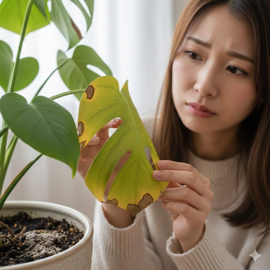 モンステラの根腐れの見分け方と症状チェック