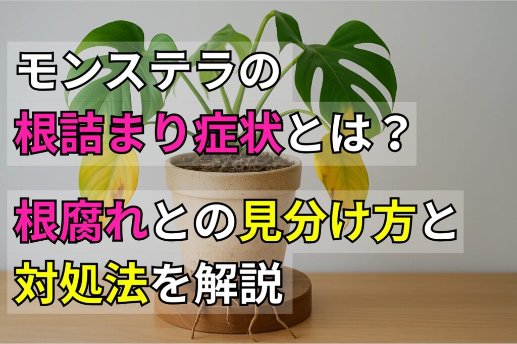 モンステラの根詰まり症状とは？「根腐れ」との見分け方と対処法を解説