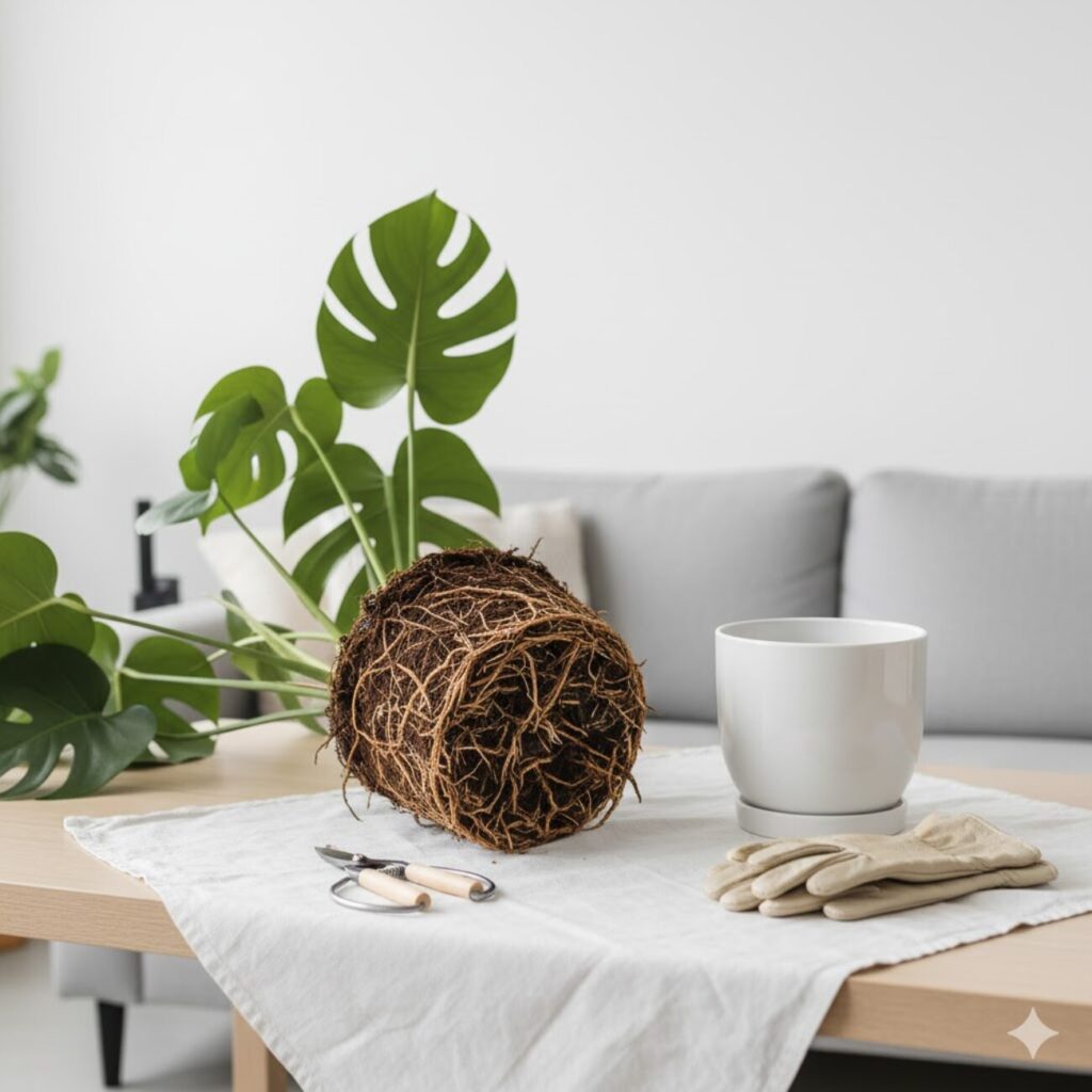 モンステラの根詰まり症状の正しい対処法