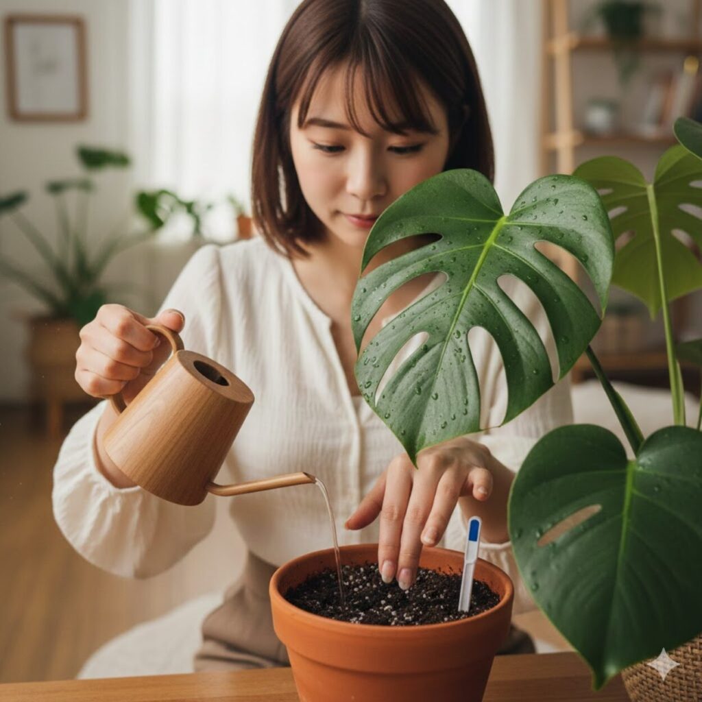 モンステラの水やりサインとタイミングの基礎知識