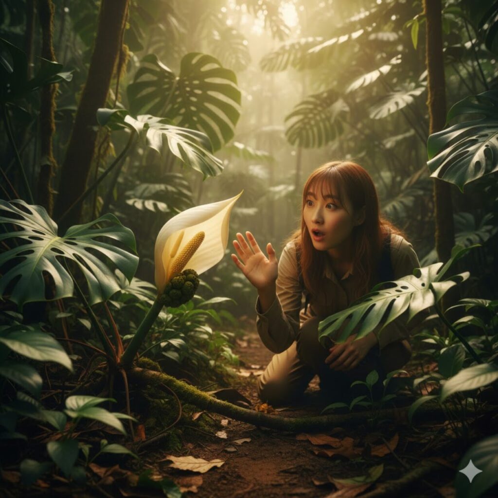 モンステラの花は珍しい？希少性の謎