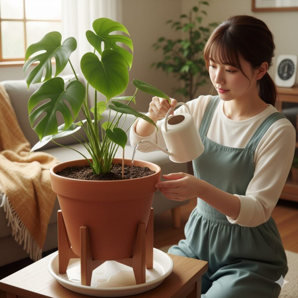 モンステラは冬に断水しちゃダメ？水やり頻度の正解