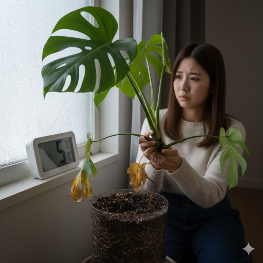 モンステラは冬に根腐れしやすい？