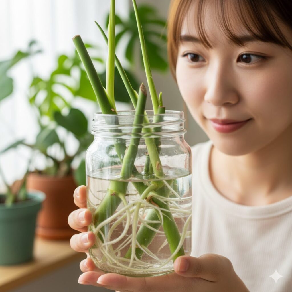 モンステラは水差しで発根する？