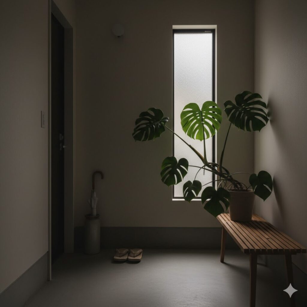 モンステラは玄関の日陰に置ける？