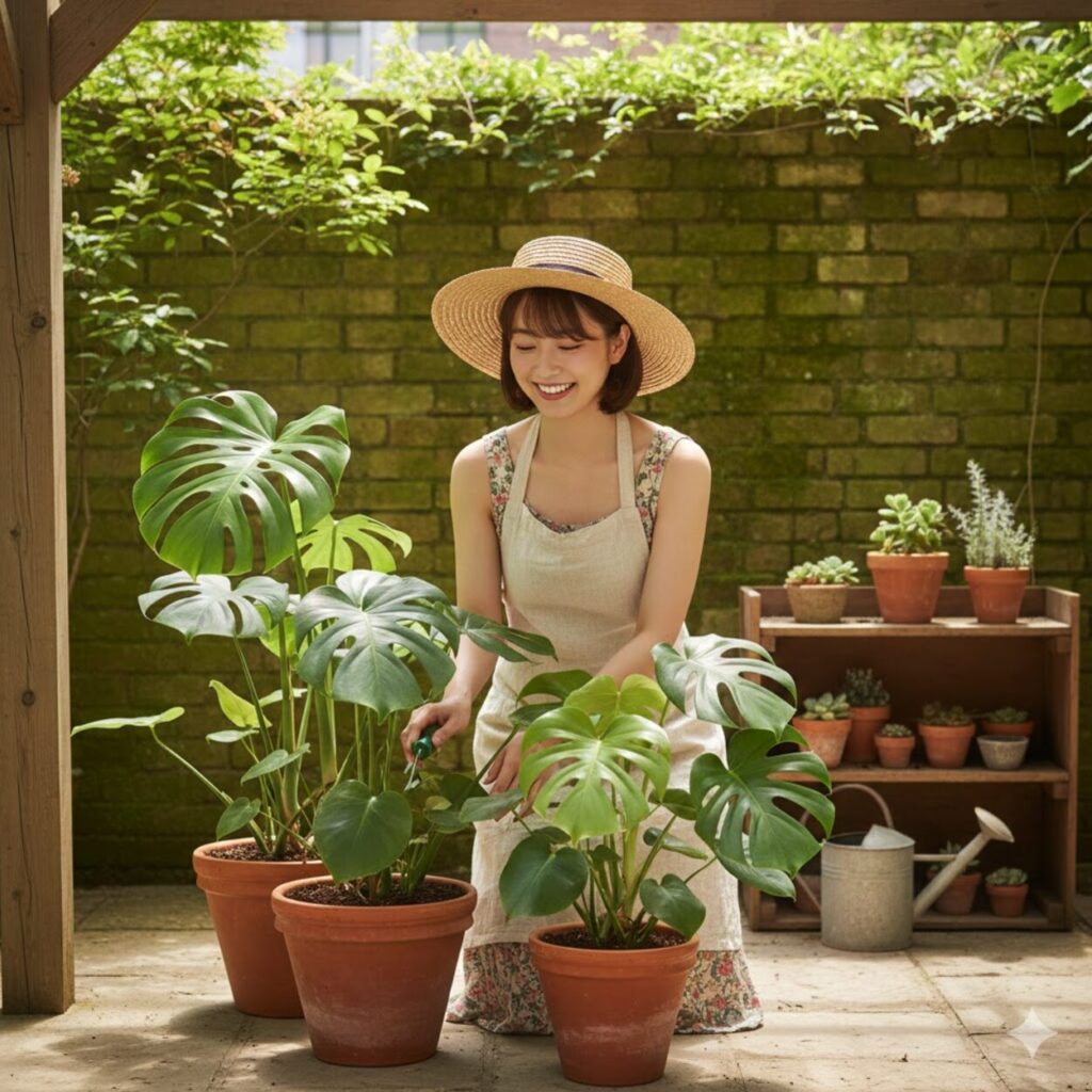 モンステラを外で育てるための環境と時期