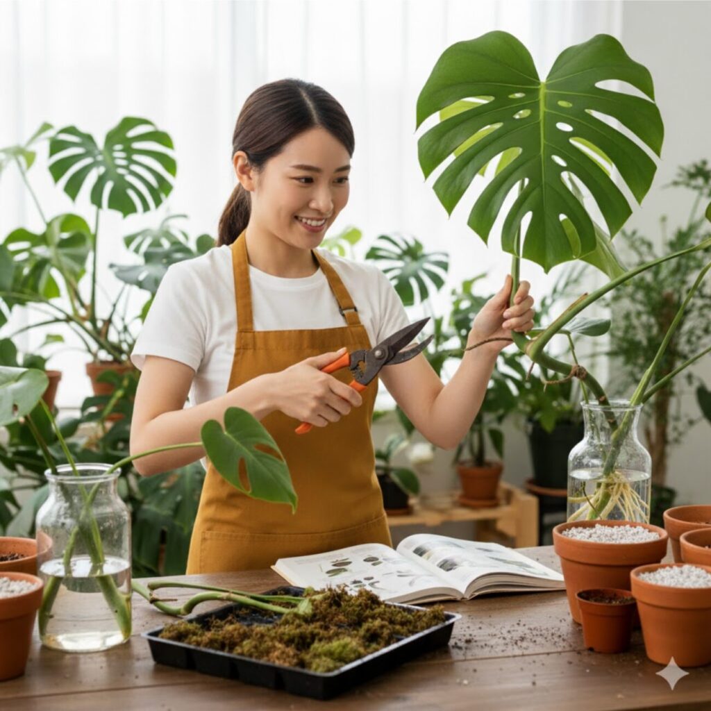 モンステラを斑入りにする方法は？実際の作り方（増やし方）