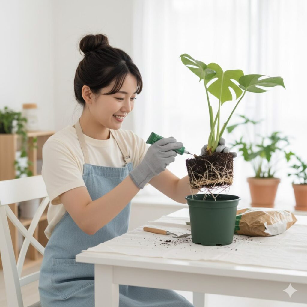 モンステラ植え替え時は根っこは切っちゃダメ？根を切る以外の対処法