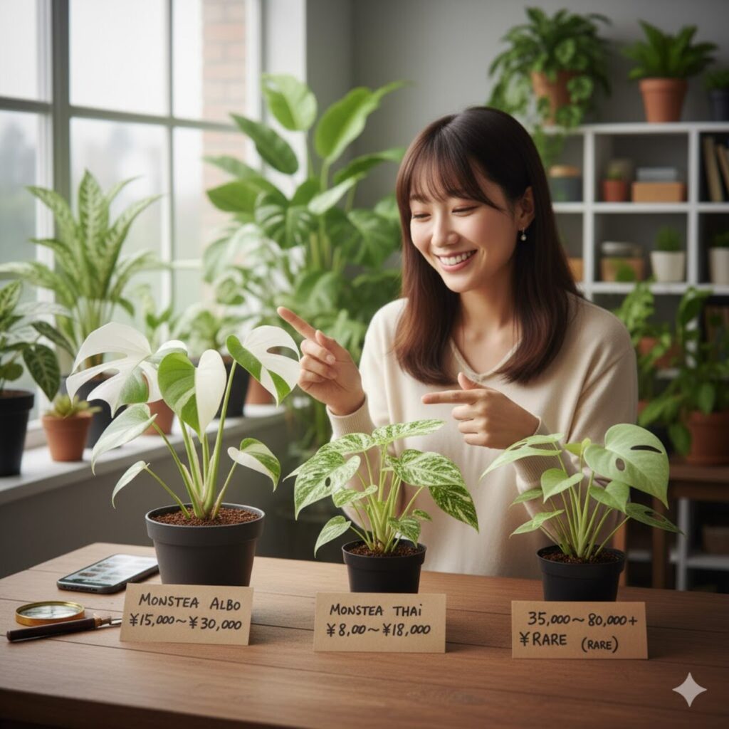 モンステラ　人気の種類と価格相場