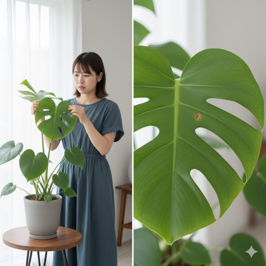 室内モンステラの虫対策 | 虫食い・虫がわく原因