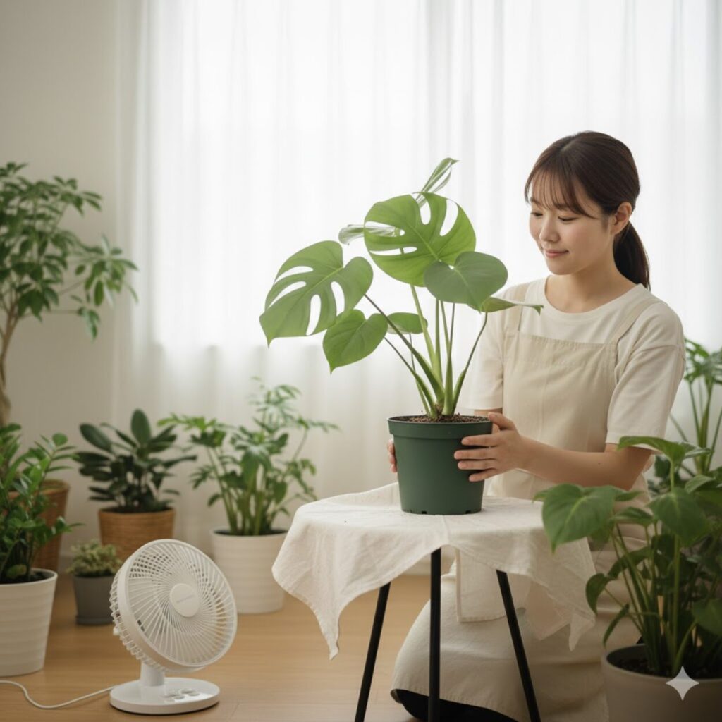 モンステラ　植え替え後に枯れるのを防ぐ管理のポイント
