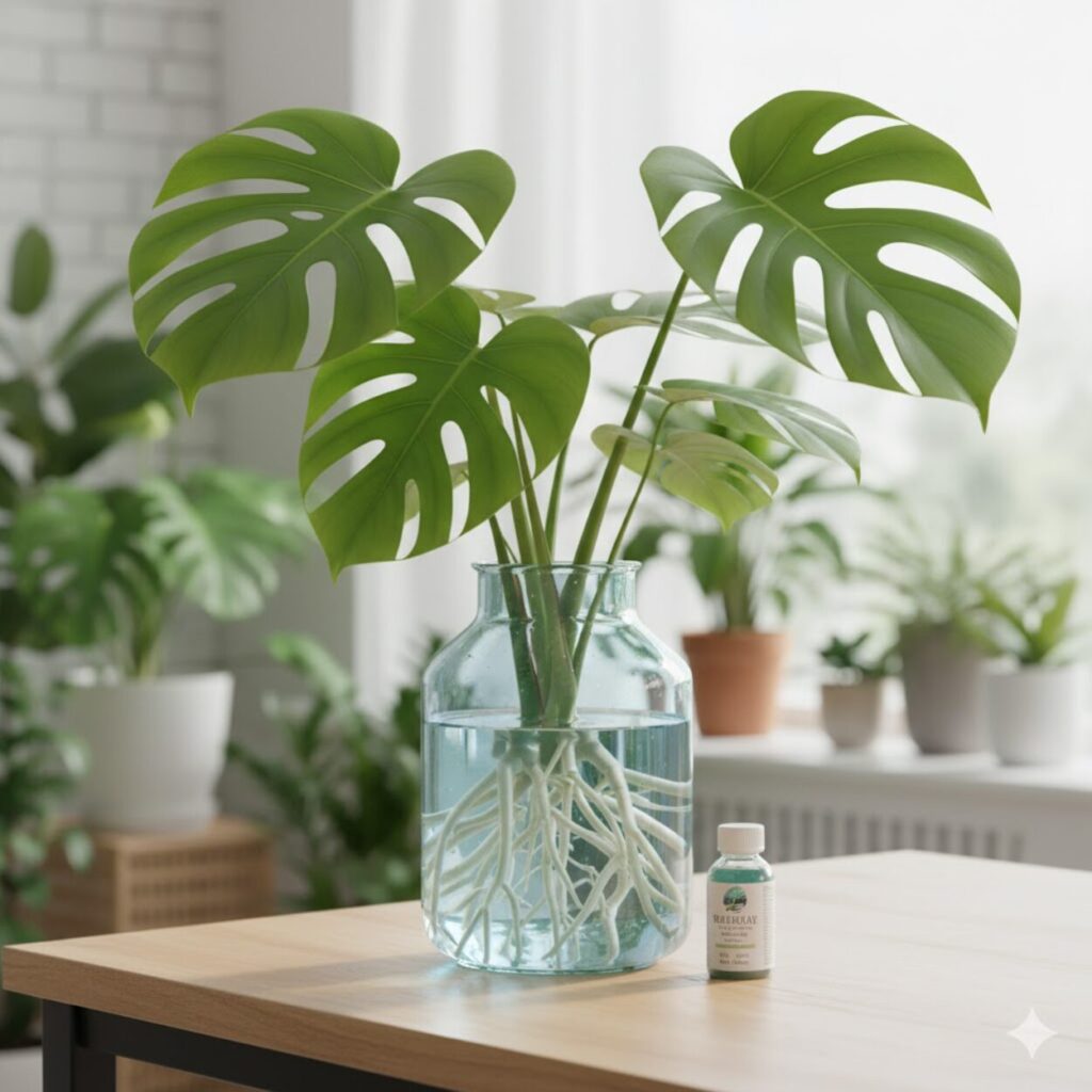 モンステラ　水差しのまま育てる（水耕栽培）は可能か